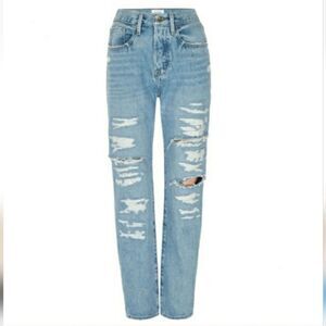 Frame Le Original Daphne Mend Jeans High Waist Button Fly Denim Women's Size 27